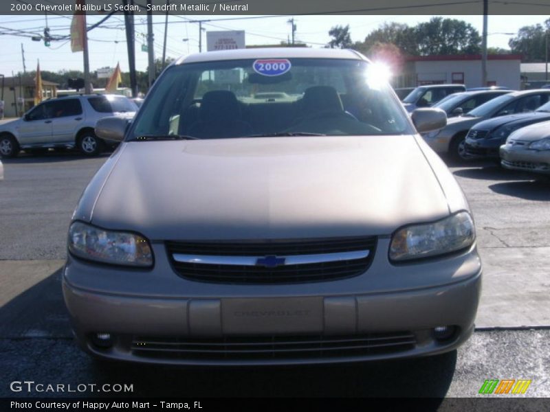 Sandrift Metallic / Neutral 2000 Chevrolet Malibu LS Sedan