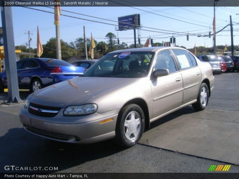 Sandrift Metallic / Neutral 2000 Chevrolet Malibu LS Sedan