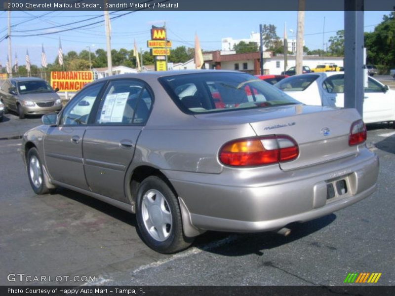 Sandrift Metallic / Neutral 2000 Chevrolet Malibu LS Sedan