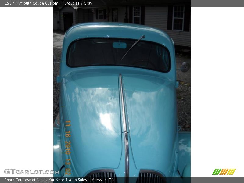 Turquoise / Gray 1937 Plymouth Coupe Custom