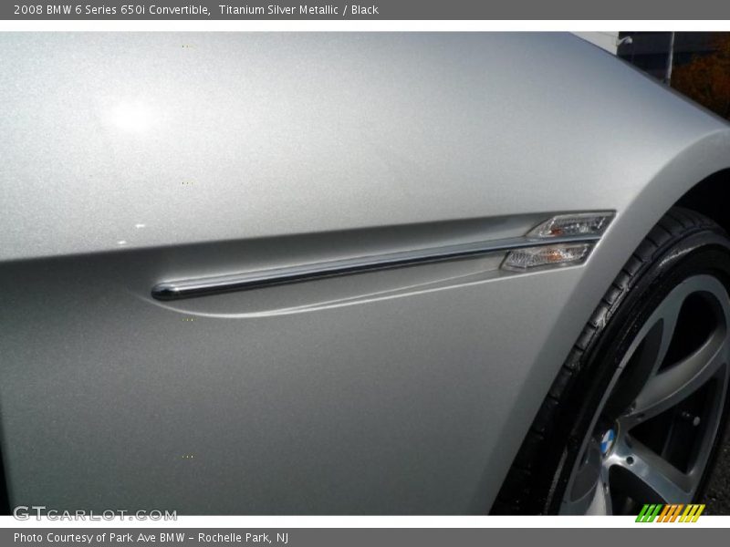 Titanium Silver Metallic / Black 2008 BMW 6 Series 650i Convertible