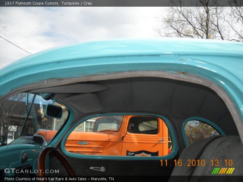 Turquoise / Gray 1937 Plymouth Coupe Custom