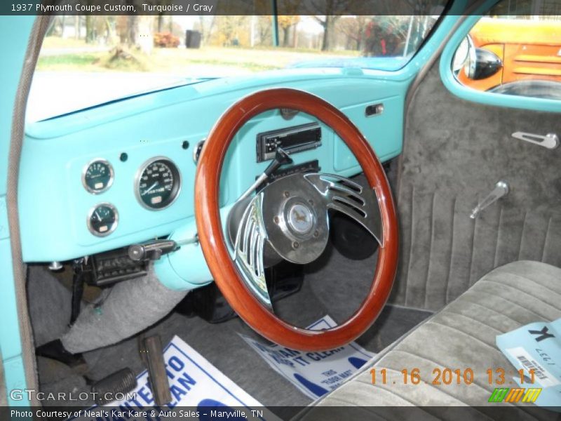 Gray Interior - 1937 Coupe Custom 