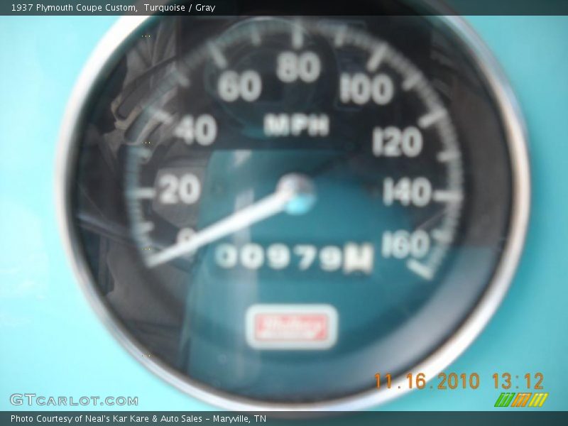 Turquoise / Gray 1937 Plymouth Coupe Custom