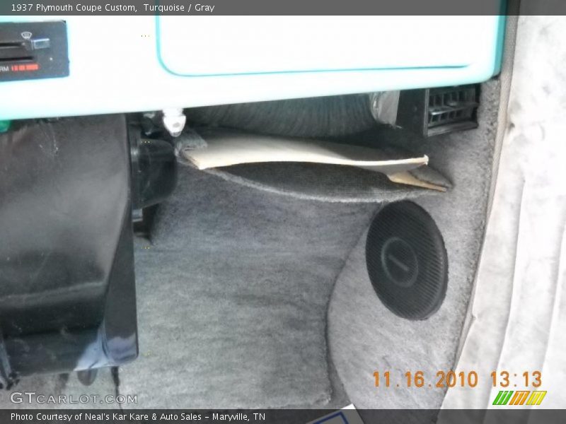 Turquoise / Gray 1937 Plymouth Coupe Custom