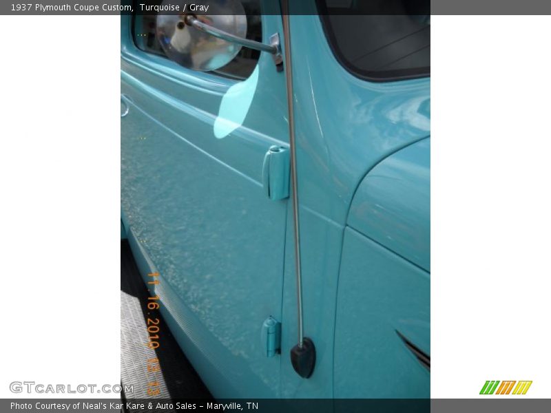 Turquoise / Gray 1937 Plymouth Coupe Custom