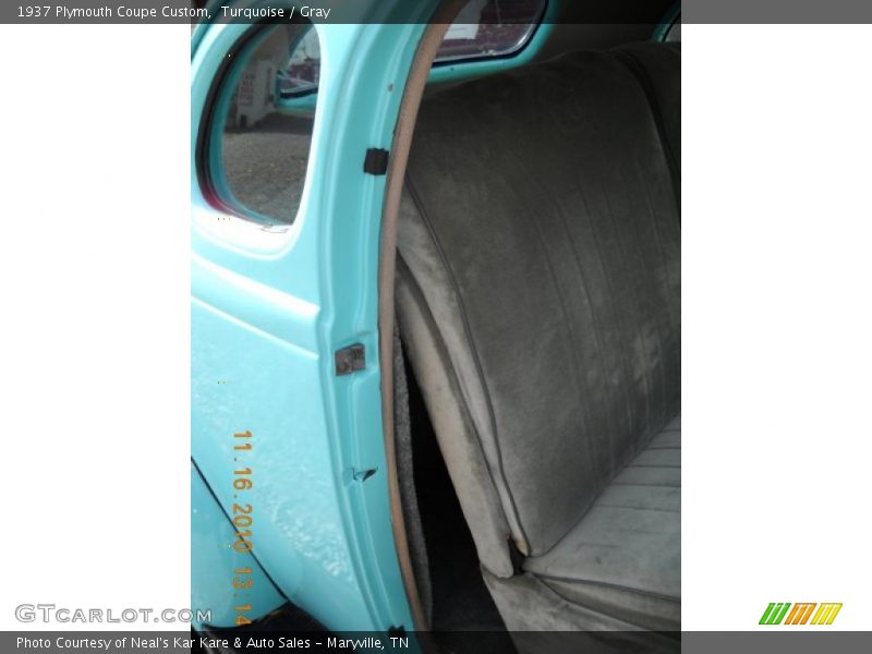 Turquoise / Gray 1937 Plymouth Coupe Custom