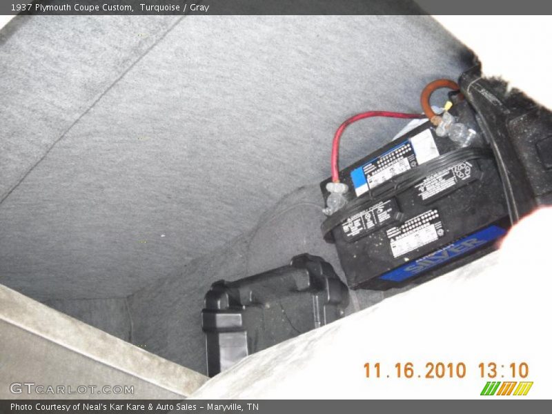 Turquoise / Gray 1937 Plymouth Coupe Custom