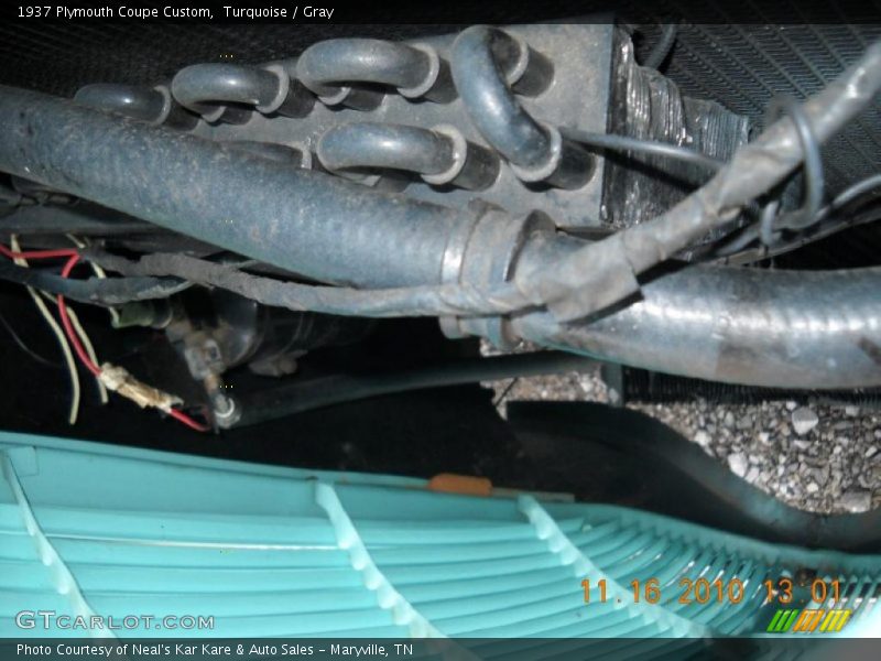 Turquoise / Gray 1937 Plymouth Coupe Custom