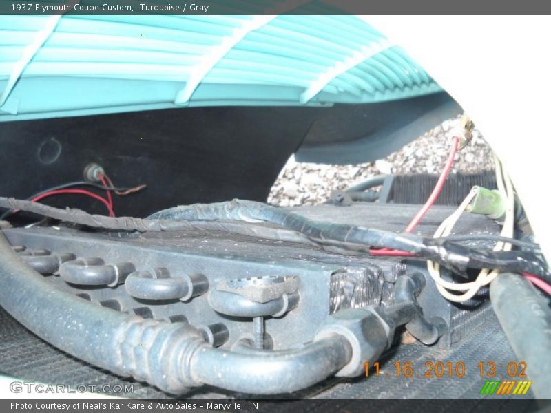 Turquoise / Gray 1937 Plymouth Coupe Custom