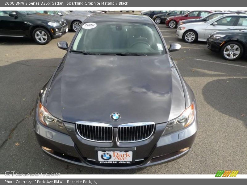 Sparkling Graphite Metallic / Black 2008 BMW 3 Series 335xi Sedan