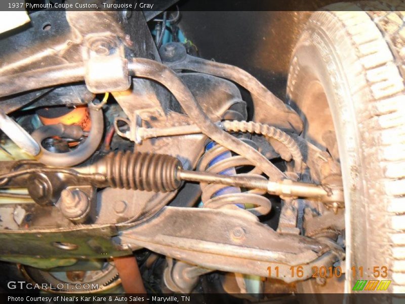 Turquoise / Gray 1937 Plymouth Coupe Custom
