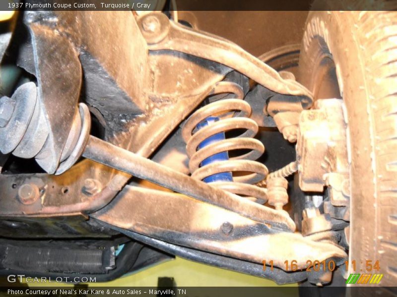 Turquoise / Gray 1937 Plymouth Coupe Custom