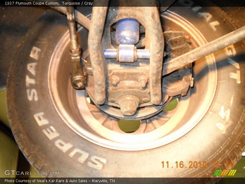Turquoise / Gray 1937 Plymouth Coupe Custom