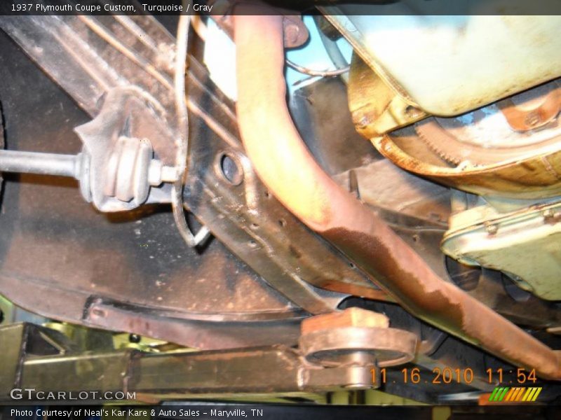 Turquoise / Gray 1937 Plymouth Coupe Custom