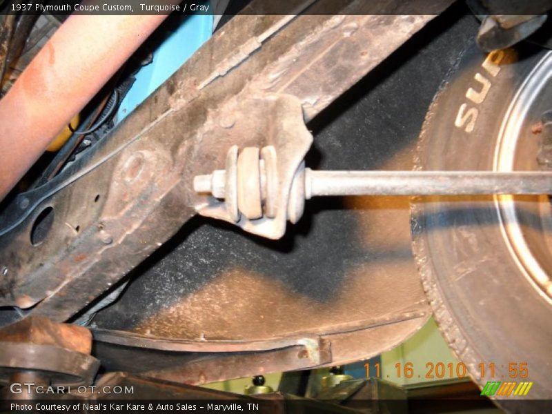 Turquoise / Gray 1937 Plymouth Coupe Custom