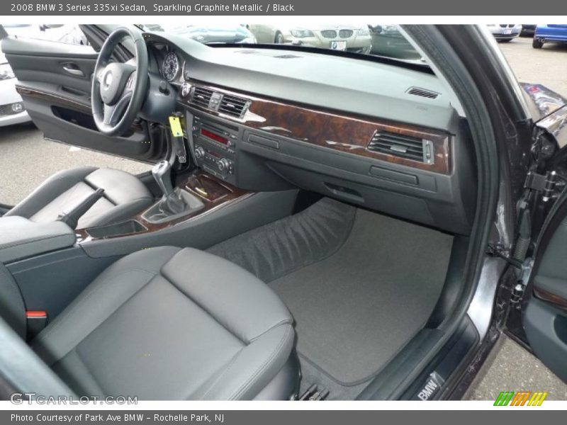 Sparkling Graphite Metallic / Black 2008 BMW 3 Series 335xi Sedan