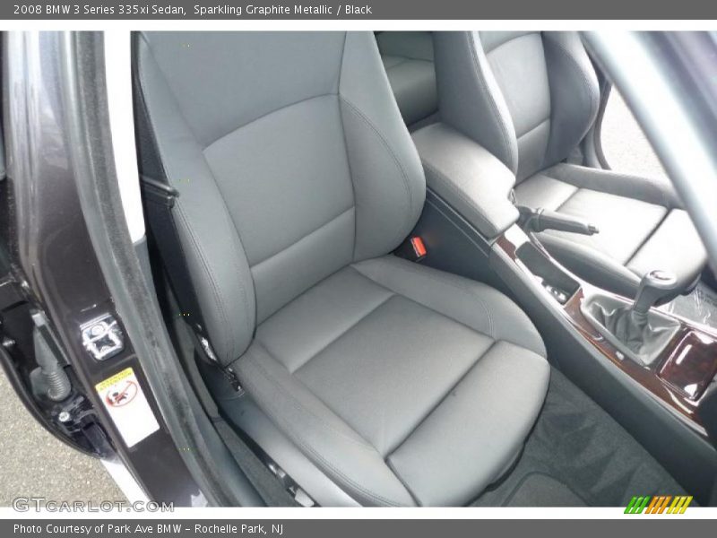 Sparkling Graphite Metallic / Black 2008 BMW 3 Series 335xi Sedan