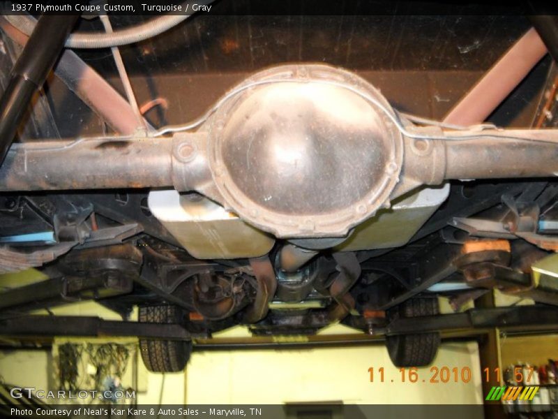 Turquoise / Gray 1937 Plymouth Coupe Custom