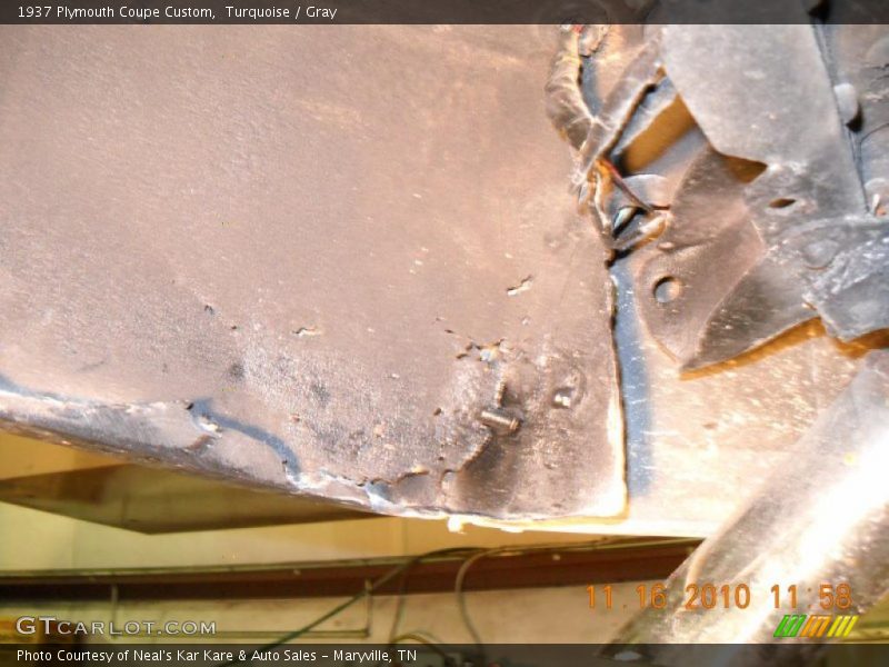 Turquoise / Gray 1937 Plymouth Coupe Custom