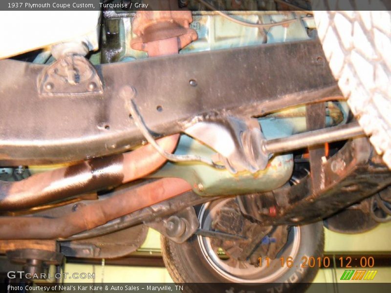 Turquoise / Gray 1937 Plymouth Coupe Custom