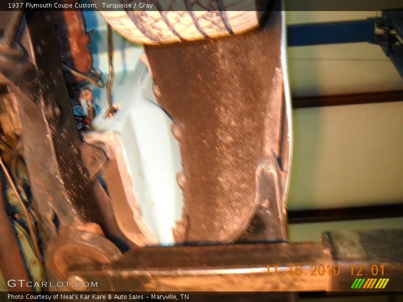 Turquoise / Gray 1937 Plymouth Coupe Custom