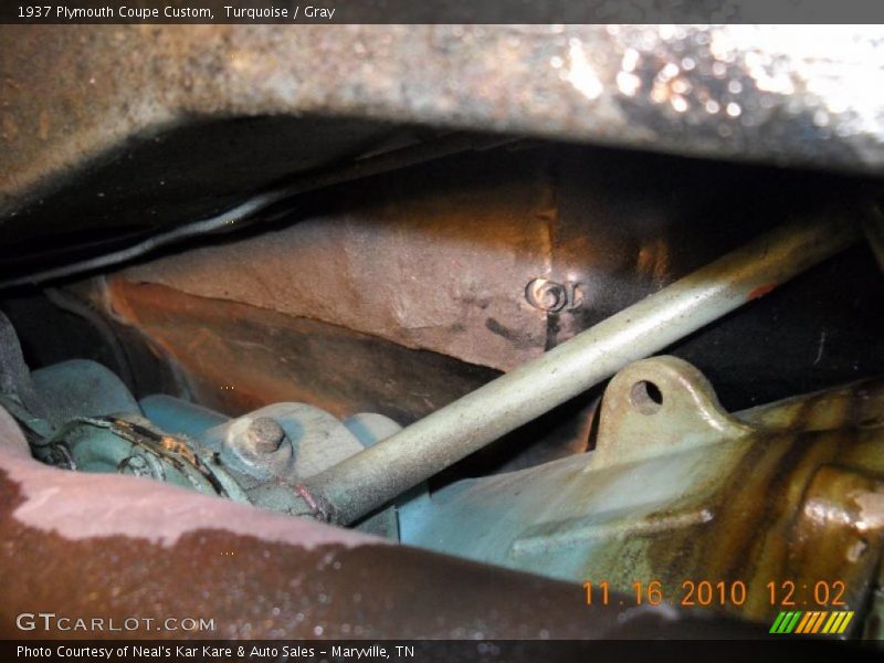 Turquoise / Gray 1937 Plymouth Coupe Custom