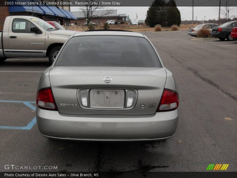Radium Gray / Stone Gray 2003 Nissan Sentra 2.5 Limited Edition