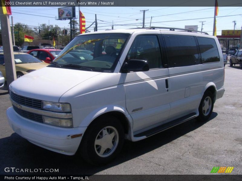 Ivory White / Neutral 2001 Chevrolet Astro LT Passenger Van