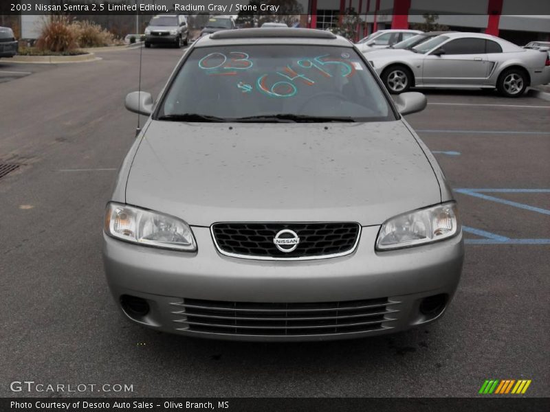 Radium Gray / Stone Gray 2003 Nissan Sentra 2.5 Limited Edition