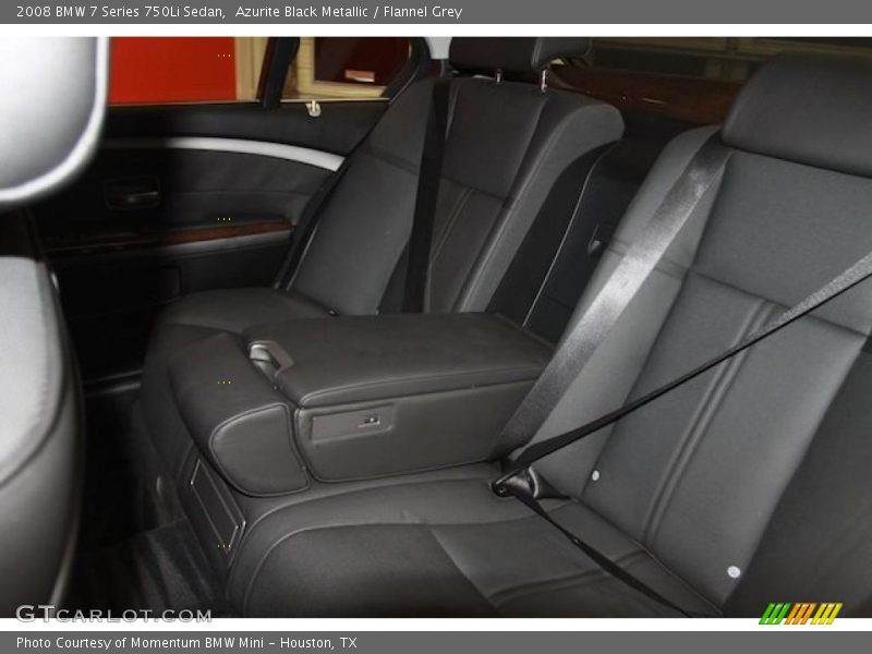 Azurite Black Metallic / Flannel Grey 2008 BMW 7 Series 750Li Sedan