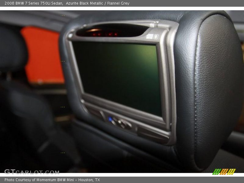 Azurite Black Metallic / Flannel Grey 2008 BMW 7 Series 750Li Sedan