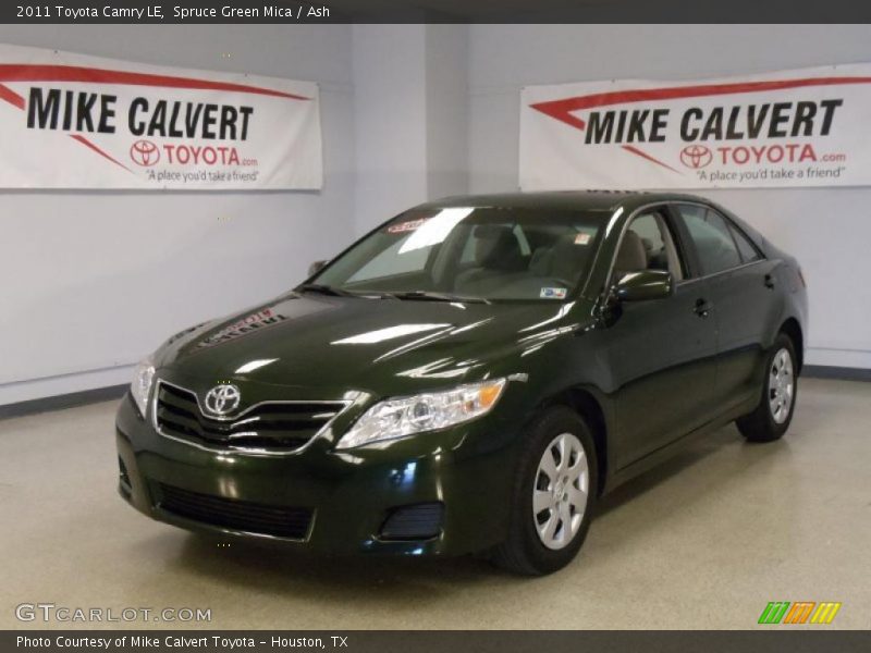 Spruce Green Mica / Ash 2011 Toyota Camry LE