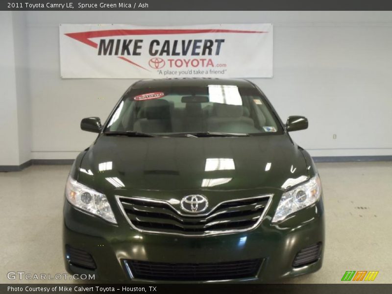 Spruce Green Mica / Ash 2011 Toyota Camry LE