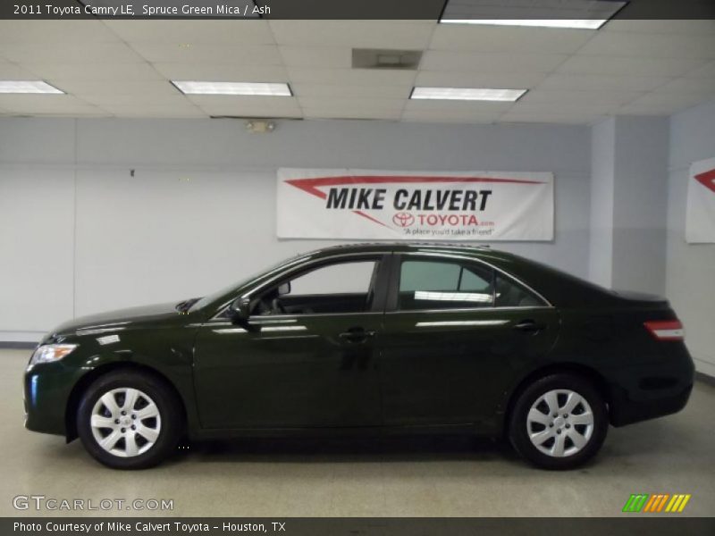 Spruce Green Mica / Ash 2011 Toyota Camry LE
