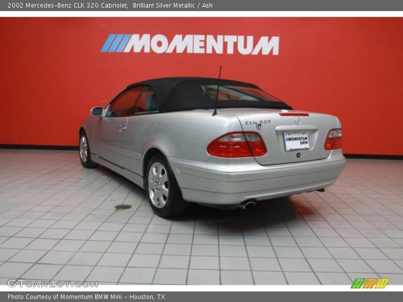 Brilliant Silver Metallic / Ash 2002 Mercedes-Benz CLK 320 Cabriolet