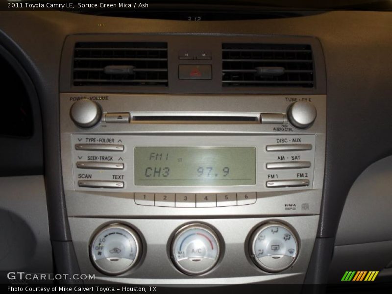 Spruce Green Mica / Ash 2011 Toyota Camry LE