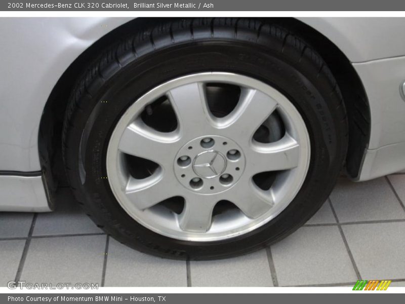 Brilliant Silver Metallic / Ash 2002 Mercedes-Benz CLK 320 Cabriolet