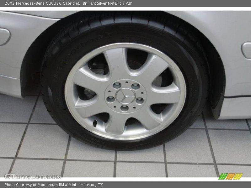 Brilliant Silver Metallic / Ash 2002 Mercedes-Benz CLK 320 Cabriolet