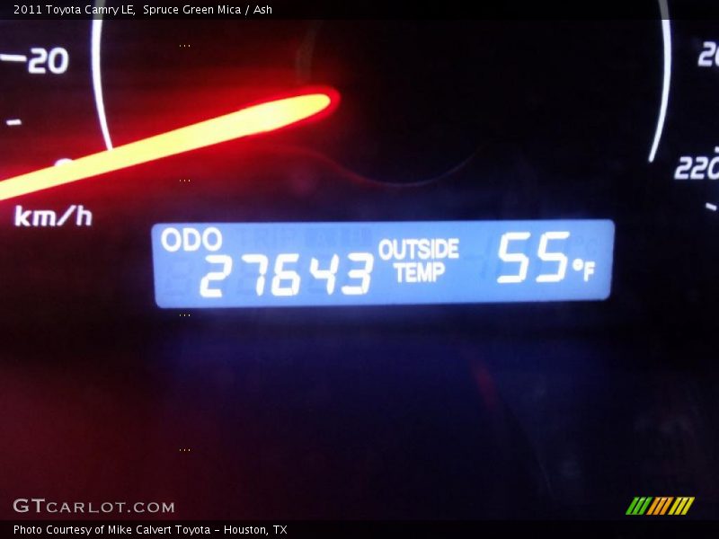 Spruce Green Mica / Ash 2011 Toyota Camry LE