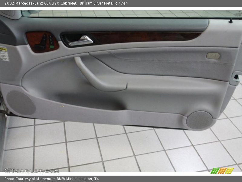 Brilliant Silver Metallic / Ash 2002 Mercedes-Benz CLK 320 Cabriolet