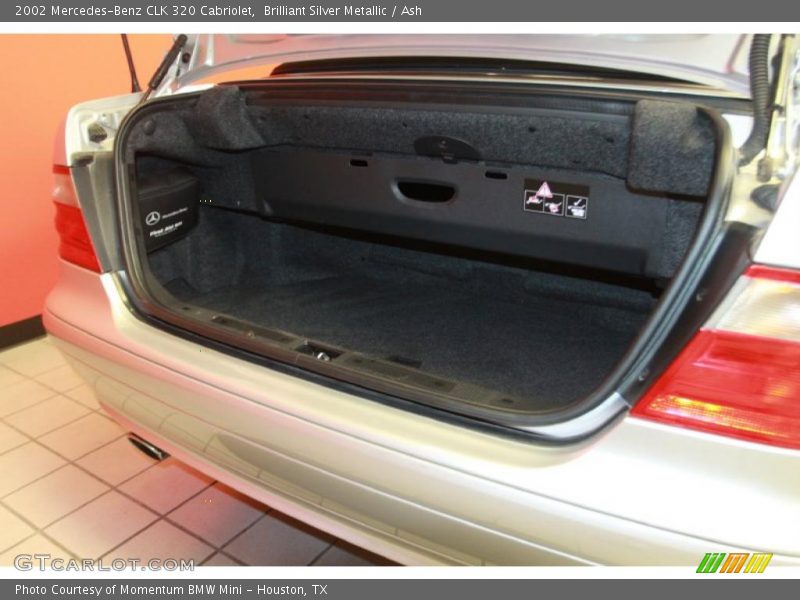 Brilliant Silver Metallic / Ash 2002 Mercedes-Benz CLK 320 Cabriolet