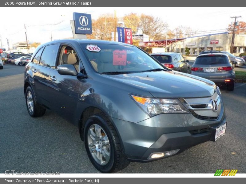 Sterling Gray Metallic / Taupe 2008 Acura MDX