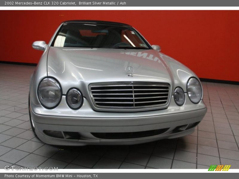 Brilliant Silver Metallic / Ash 2002 Mercedes-Benz CLK 320 Cabriolet