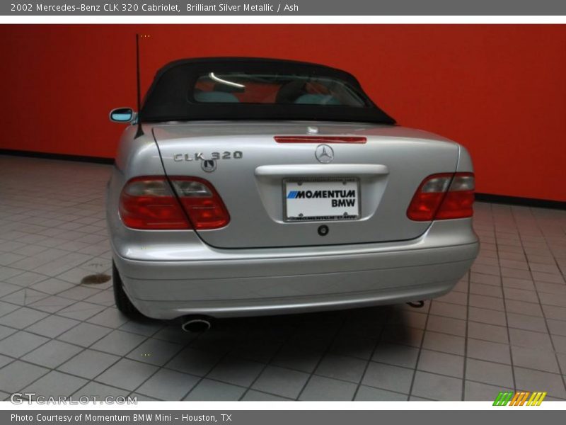 Brilliant Silver Metallic / Ash 2002 Mercedes-Benz CLK 320 Cabriolet