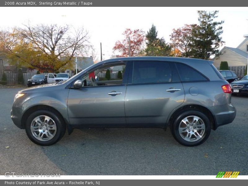 Sterling Gray Metallic / Taupe 2008 Acura MDX