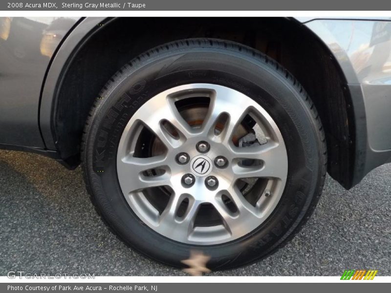 Sterling Gray Metallic / Taupe 2008 Acura MDX