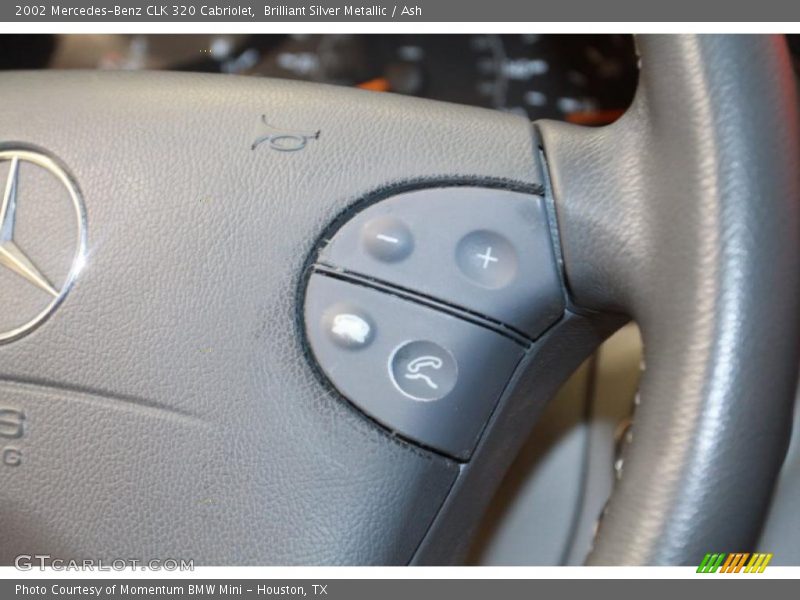 Brilliant Silver Metallic / Ash 2002 Mercedes-Benz CLK 320 Cabriolet
