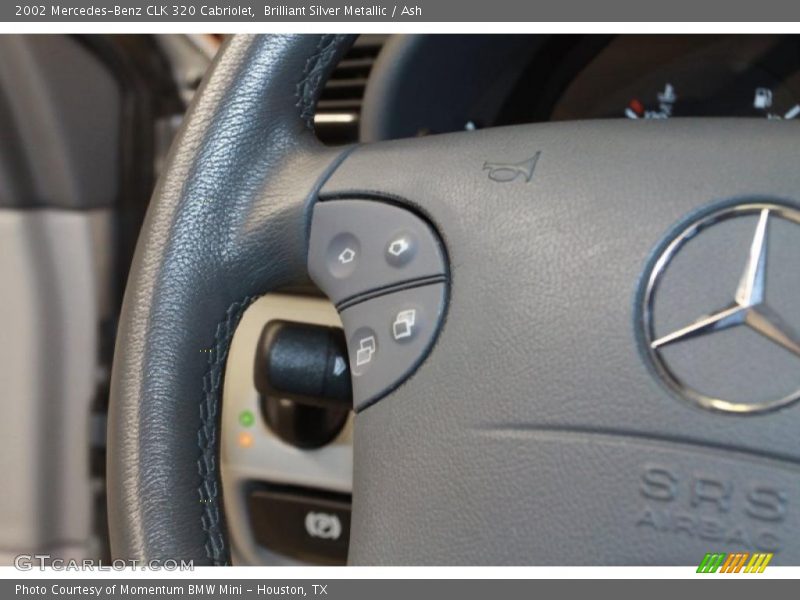 Brilliant Silver Metallic / Ash 2002 Mercedes-Benz CLK 320 Cabriolet