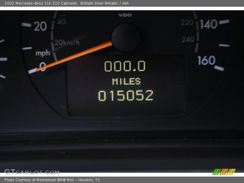 Brilliant Silver Metallic / Ash 2002 Mercedes-Benz CLK 320 Cabriolet